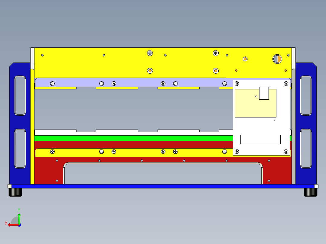 机顶盒单层测试治具后视图