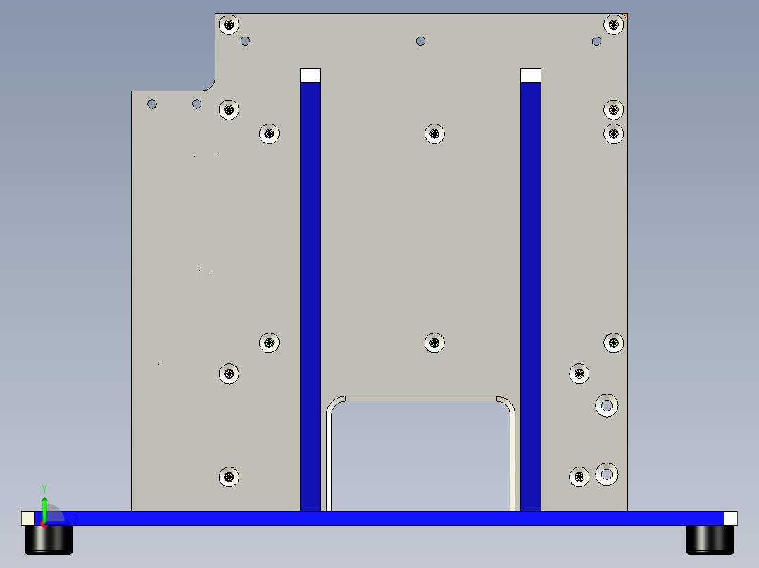 机顶盒单层测试治具左视图