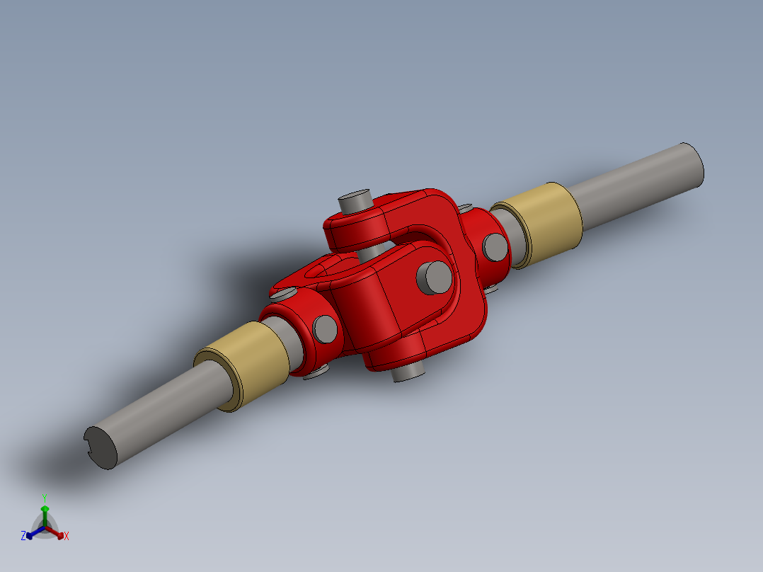 万向节(5)正等轴测图