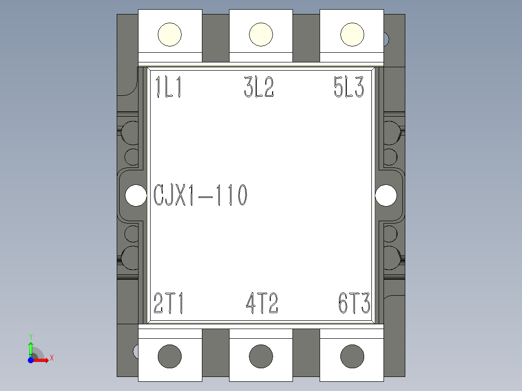 CJX1-110-22正泰接触器前视图