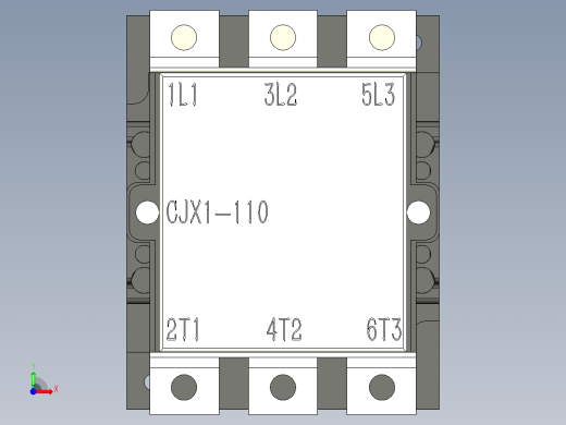 CJX1-110-22正泰接触器前视缩略图