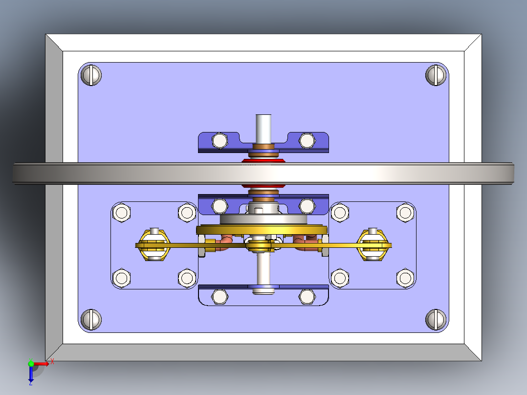 蒸汽机vertical-two-cylinder-see-saw-steam-engine-模型格式为 sw俯视图