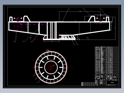 毛坯连铸机140t钢包回转台设计分析6张CAD图