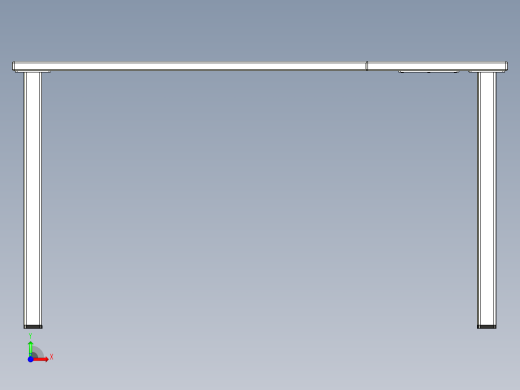 带右侧角的书桌角书桌12前视缩略图