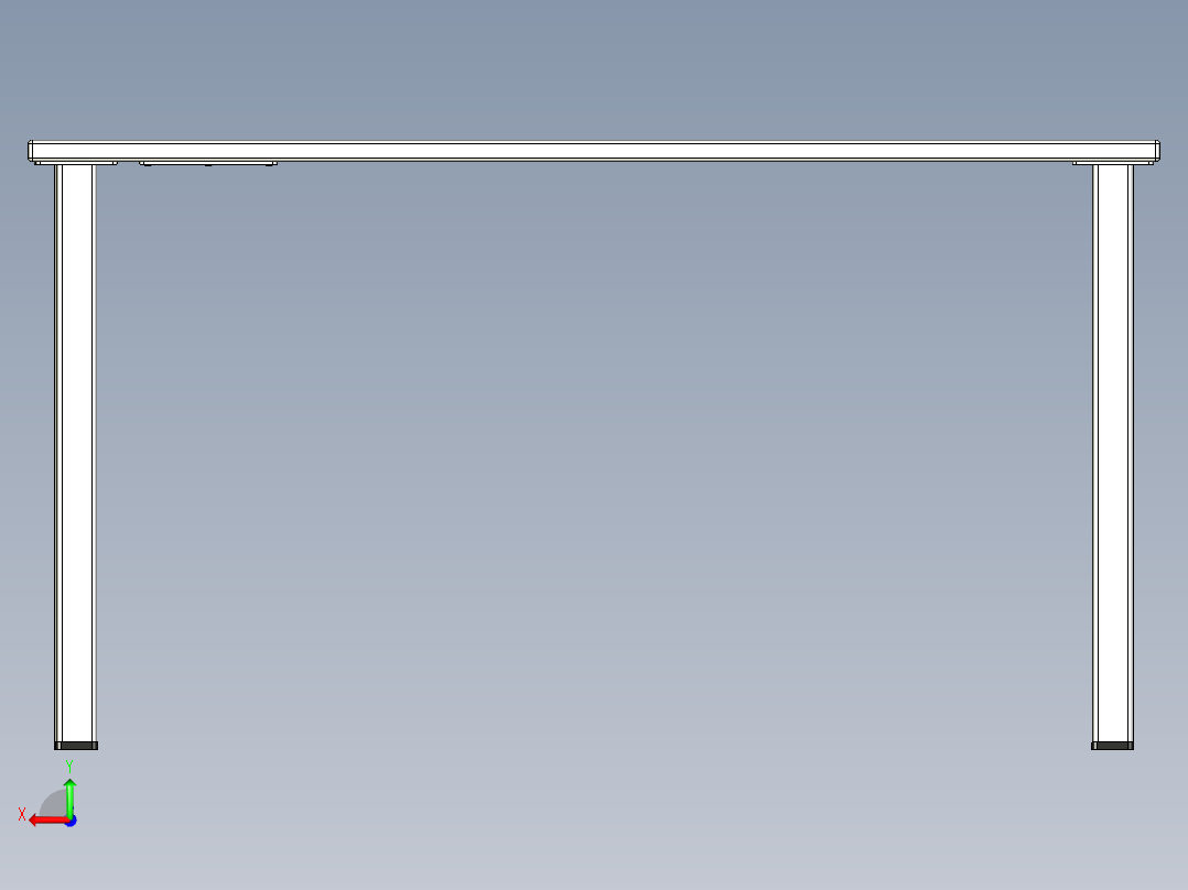 带右侧角的书桌角书桌12后视图