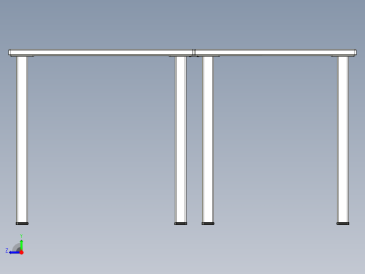 带右侧角的书桌角书桌12右视缩略图