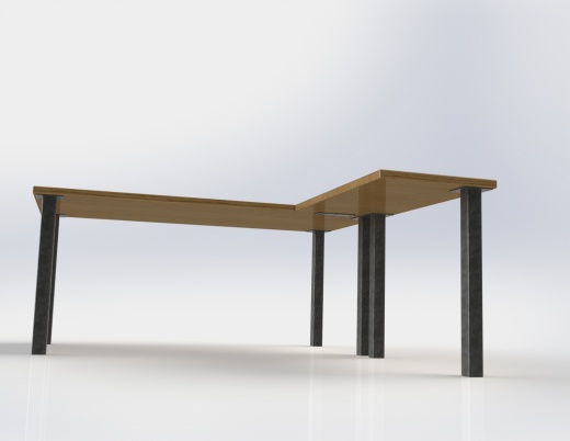 带右侧角的书桌角书桌12缩略图