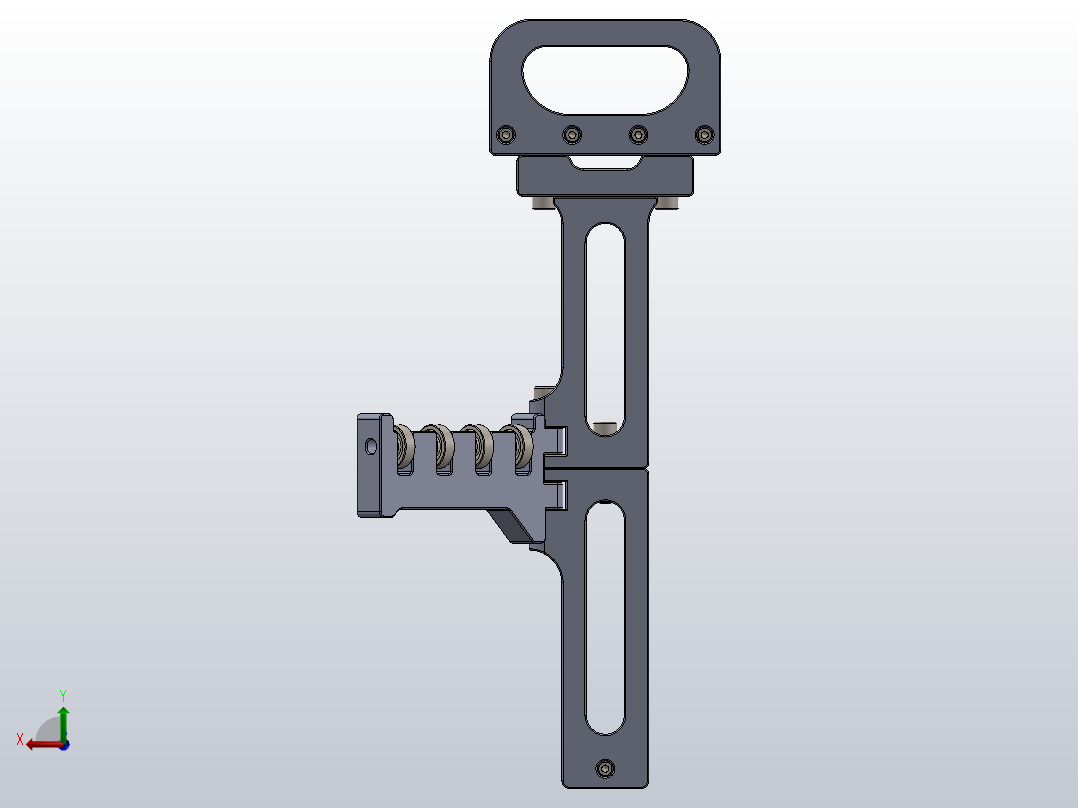 Voron v0.1带手柄的可折叠线轴架后视图