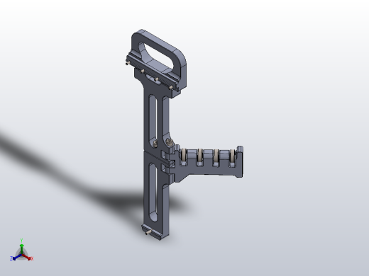 Voron v0.1带手柄的可折叠线轴架正等轴测缩略图