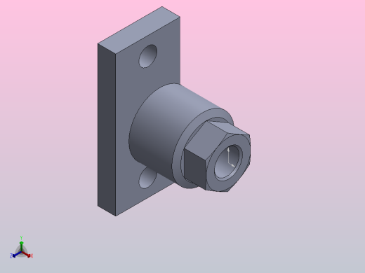 浮动接头JAF40-14-150正等轴测缩略图