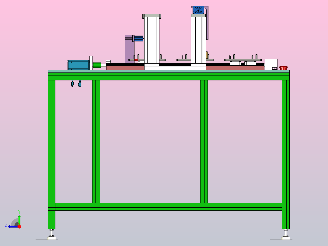 三工位插座去毛刺打磨设备右视图