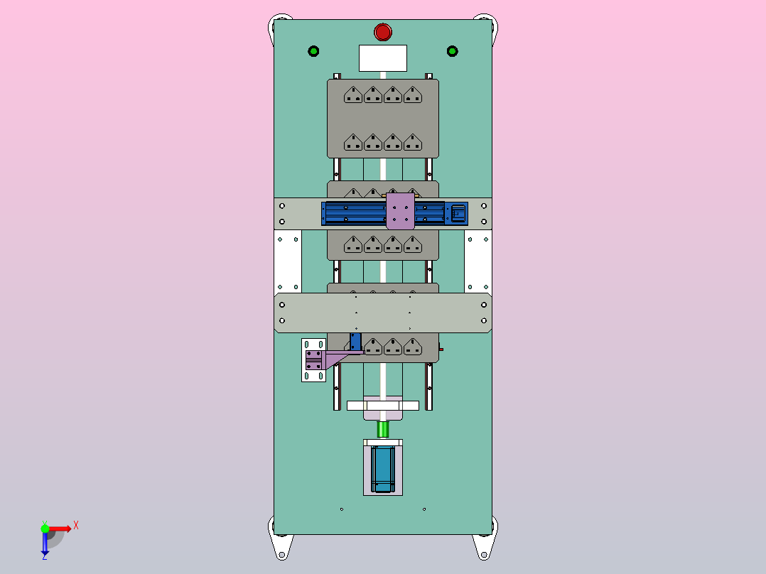 三工位插座去毛刺打磨设备俯视图