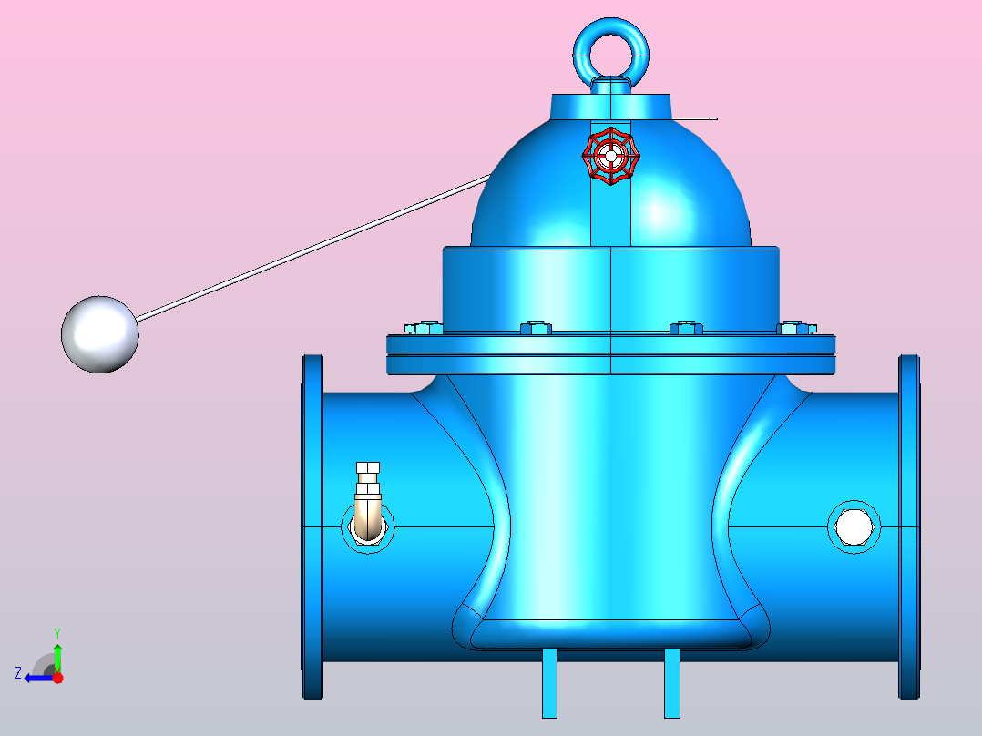 遥控浮球阀[300]右视图