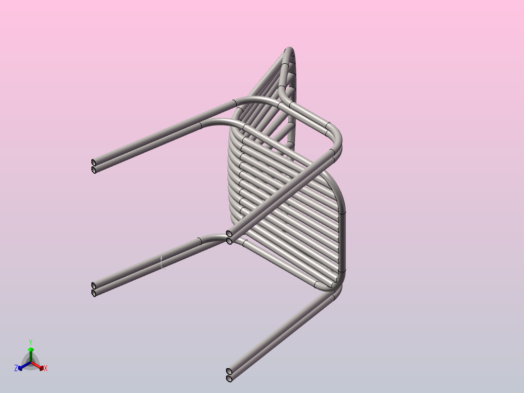 椅子正等轴测图