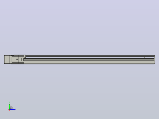 SYS12-BL-900-200W滚珠花健、支撑座、滚珠丝杠、交叉导轨、直线模组.STEP左视缩略图