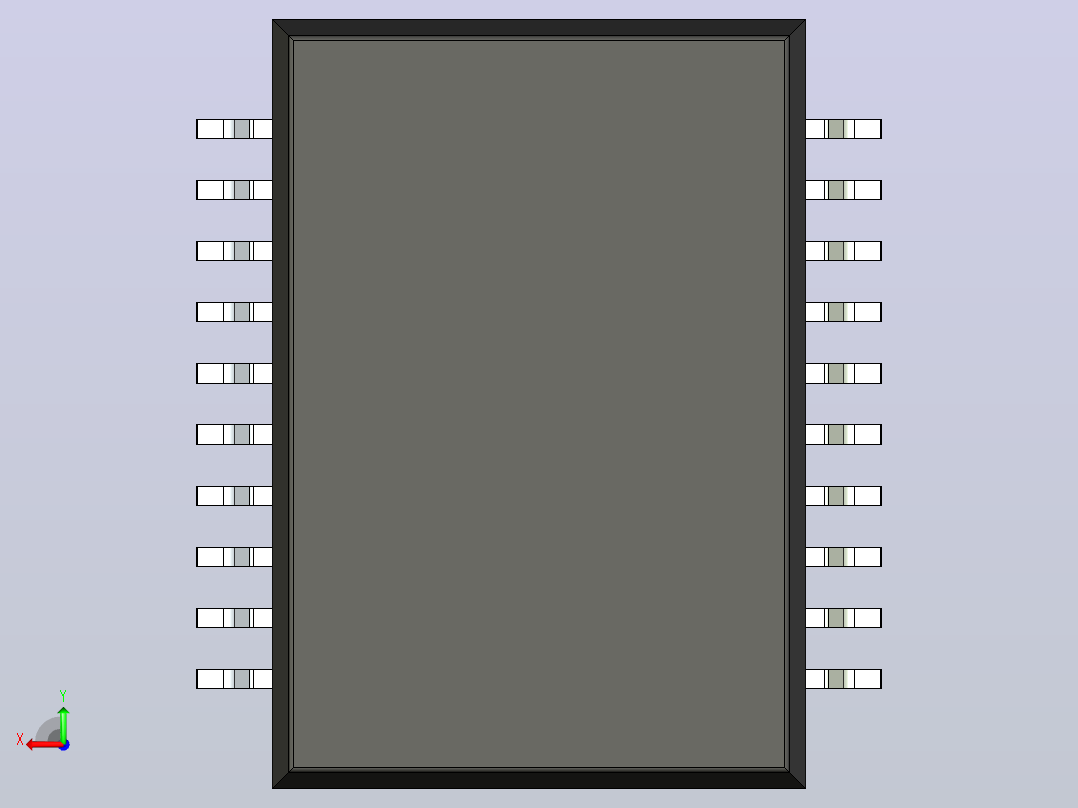 106x SOIC 封装（小外形集成电路）SOIC127P1420X360-20N后视图