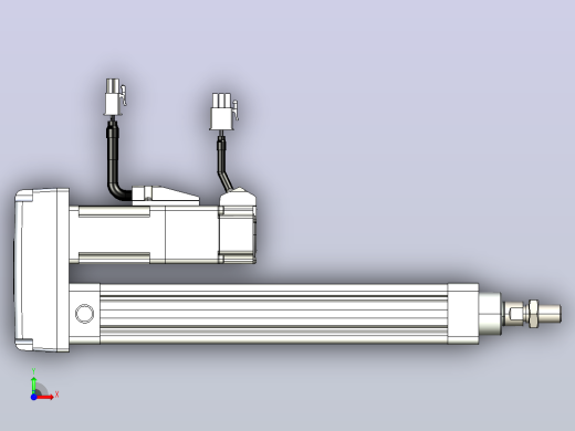轻载电动缸TPA-ESR25-1002C-L150-MR-TC-W-P10-C3前视缩略图