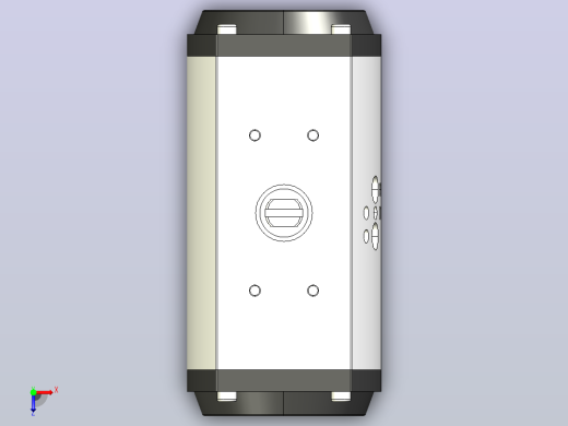 GT气动执行器[GT92×90°]俯视缩略图