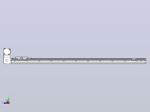 机器人皮带驱动直线轴TPA-GCB-150-P80-L1350-LU-M75-N3右视缩略图