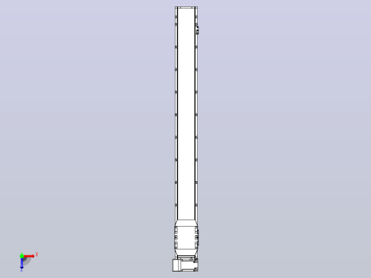 机器人皮带驱动直线轴TPA-GCB-150-P80-L1350-LU-M75-N3俯视缩略图