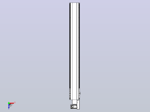 皮带直线轴半封闭可选导轨TPA-HNB-202D-140-L1600-MR-Y-P75-N3俯视缩略图