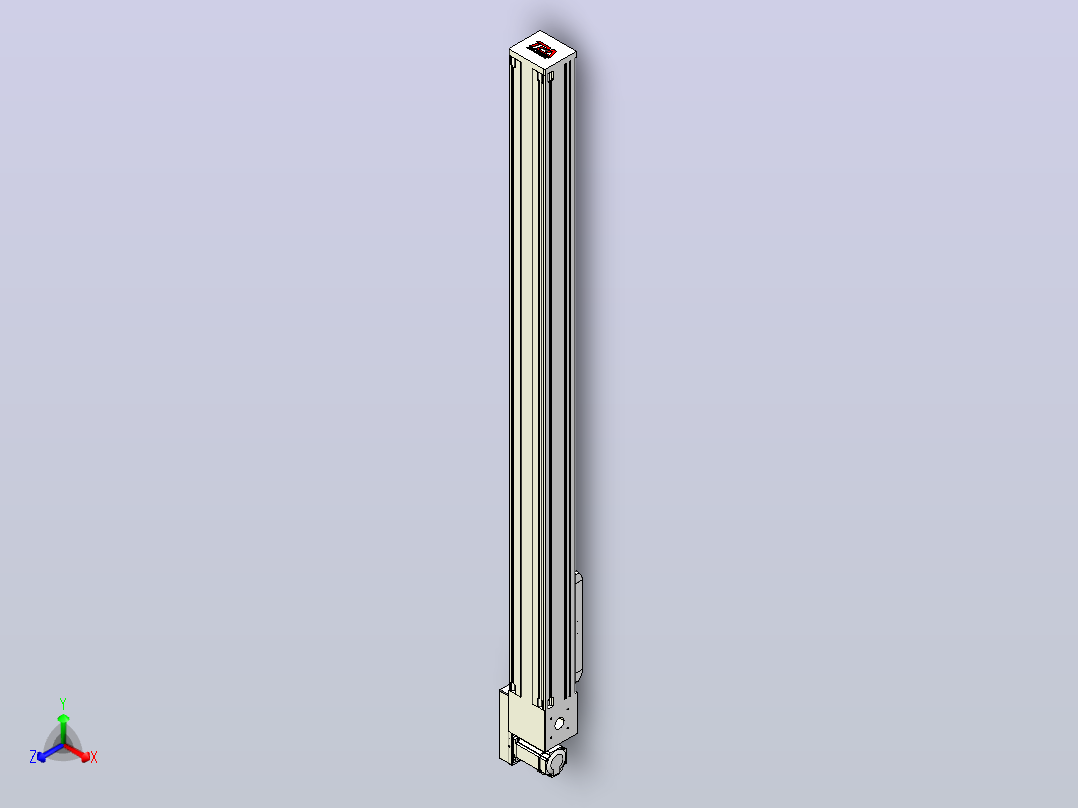 伺服电机集成皮带传动直线执行器TPA-OCB-140-256-L1550-MR-P75-N3主视图
