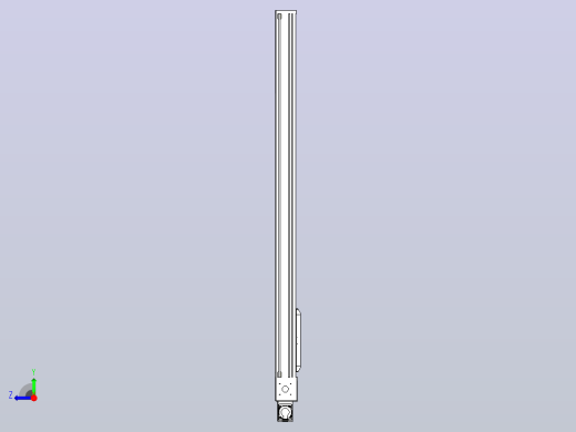 伺服电机集成皮带传动直线执行器TPA-OCB-140-256-L1550-MR-P75-N3右视缩略图