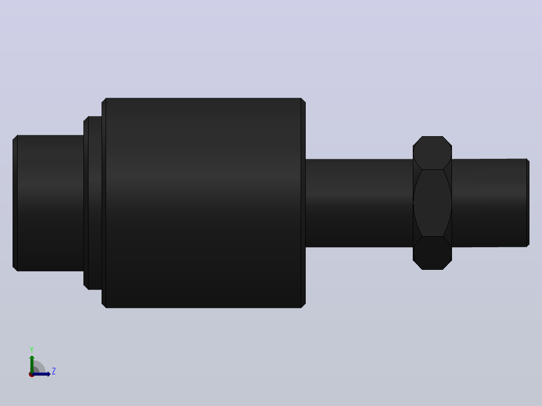 F万向节接杆[125]气缸附件左视图