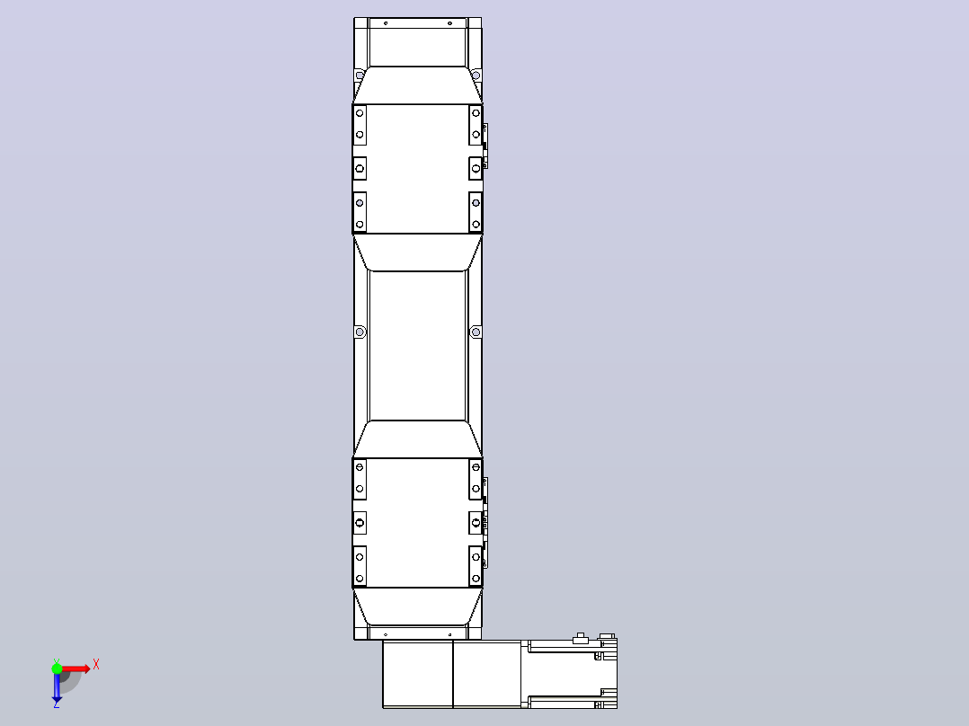 皮带直线轴双滑块型TPA-GCBS-150-P80-L75-DL-M75-N3俯视图