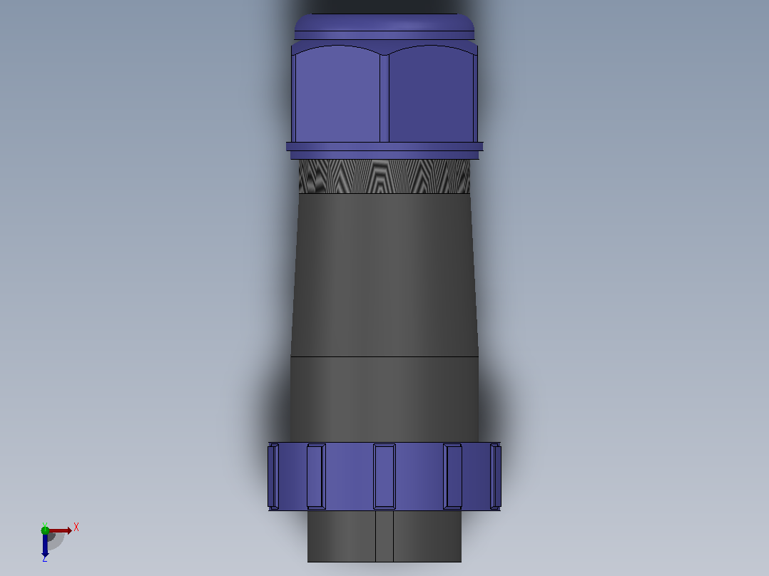 SP2110P[SP2110P-5B]航空插头，多芯接头，连接器俯视图