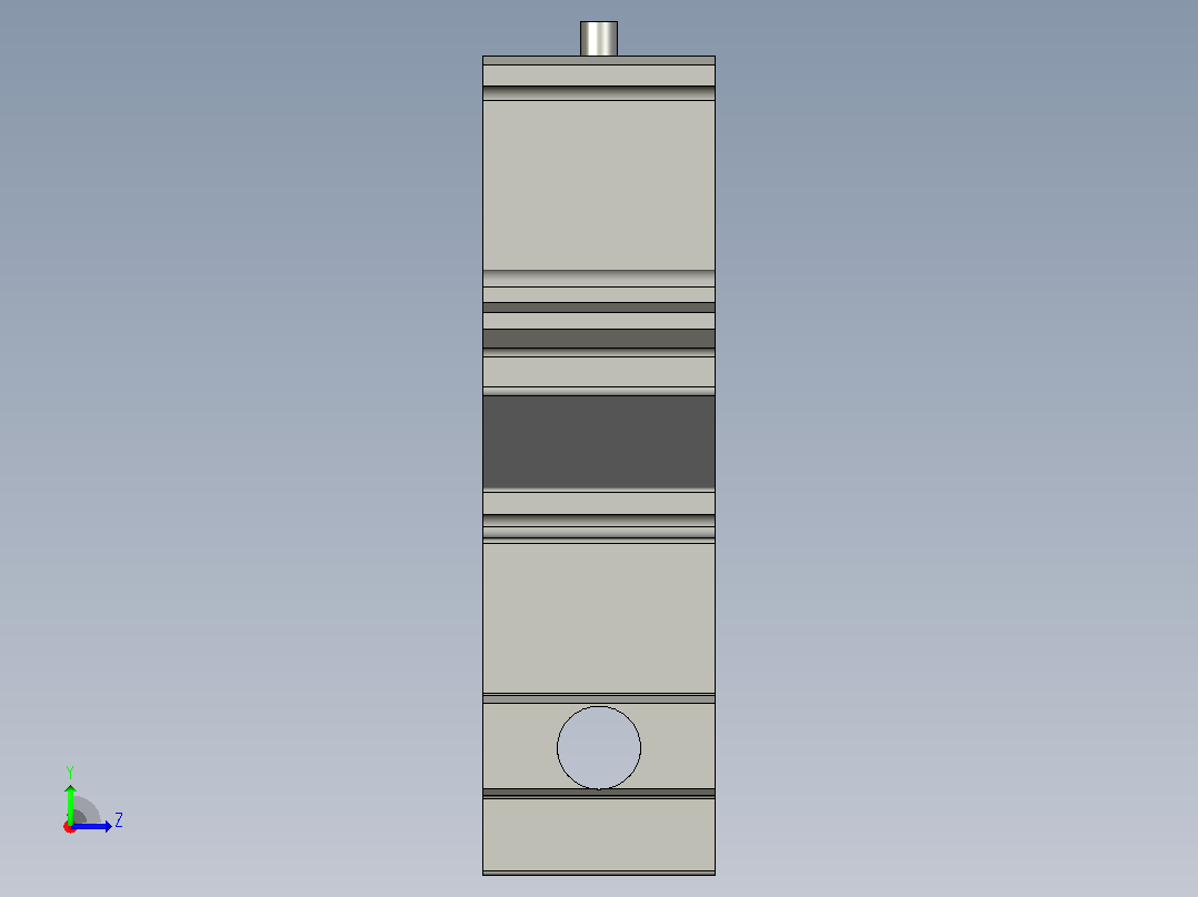YLRA41X30X52-C1可调整护栏支架左视图