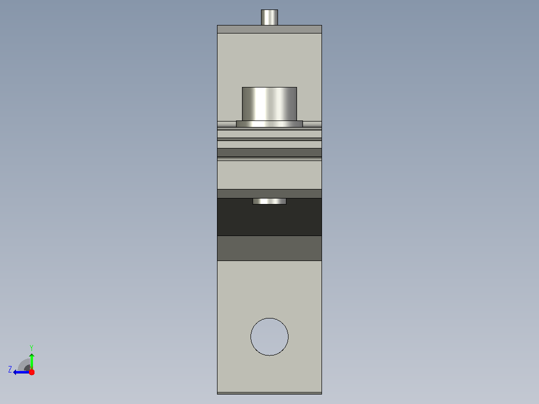 YLRA41X30X52-C1可调整护栏支架右视图