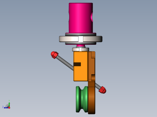 钢丝绳缠绕拉伸工装右视缩略图
