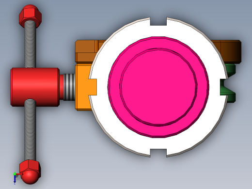 钢丝绳缠绕拉伸工装俯视缩略图