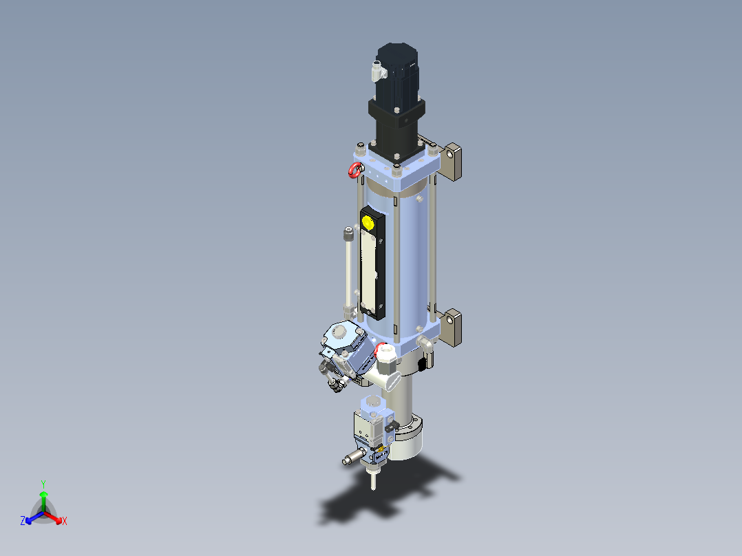 涂胶定量机正等轴测图