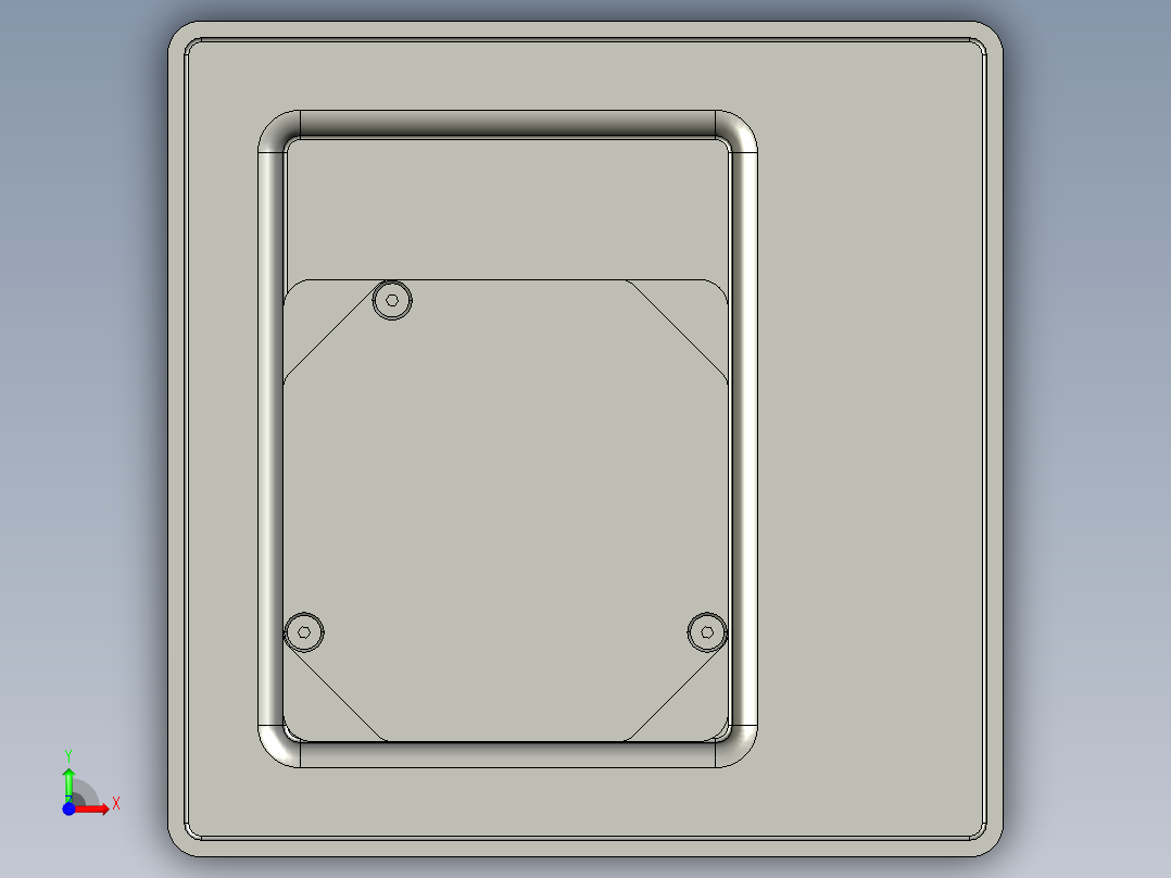 密封箱齿轮装置前视图