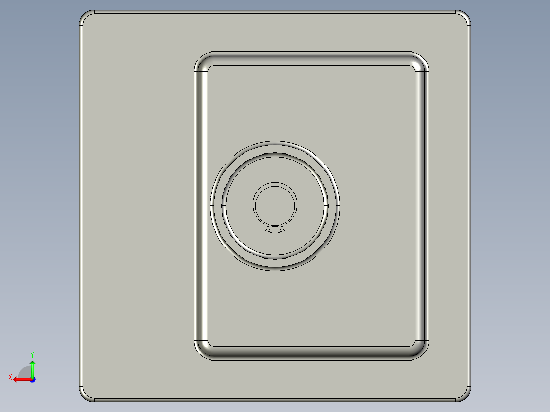 密封箱齿轮装置后视图