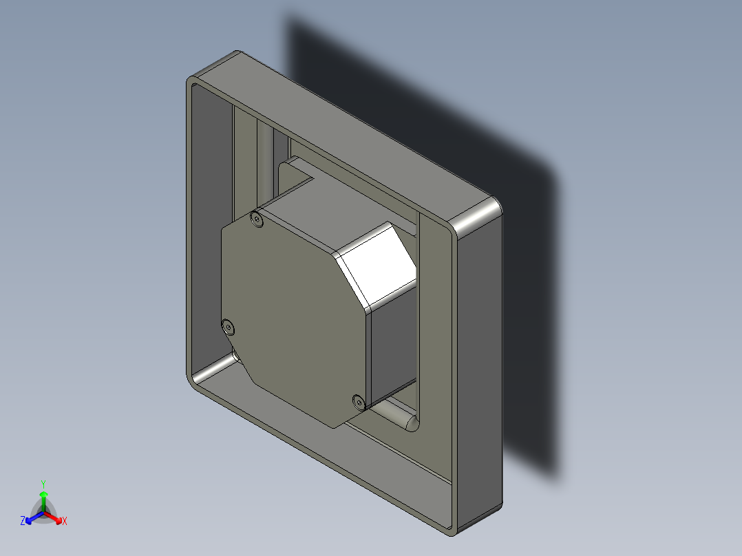 密封箱齿轮装置正等轴测图