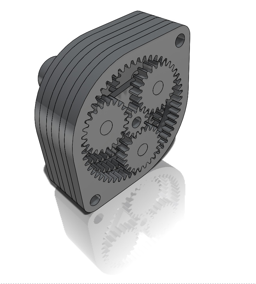 密封箱齿轮装置