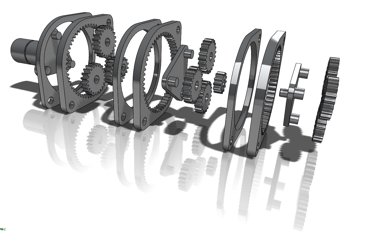 密封箱齿轮装置