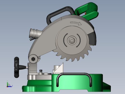 s端面斜切锯左视缩略图