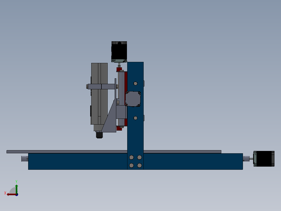 数控机床后视图