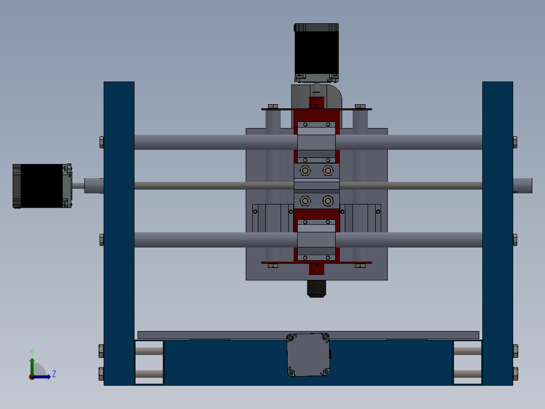 数控机床左视图
