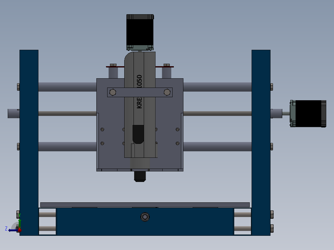 数控机床右视图