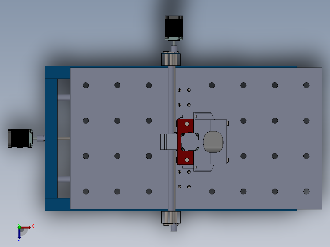 数控机床俯视图