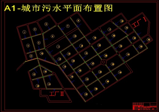 某城镇排水管网初步设计（含CAD图纸+说明书）缩略图