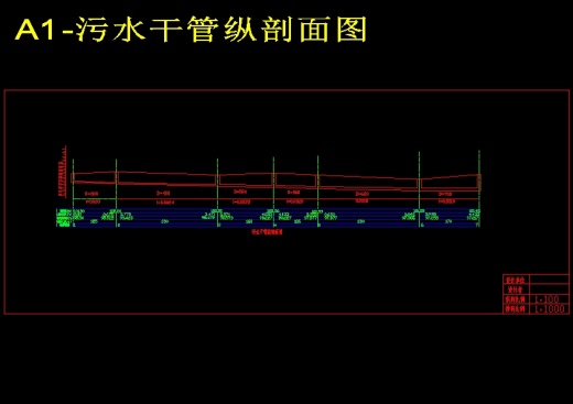 某城镇排水管网初步设计（含CAD图纸+说明书）缩略图