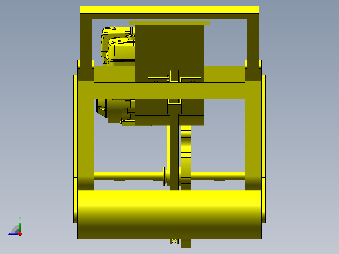 大蒜播种机右视图