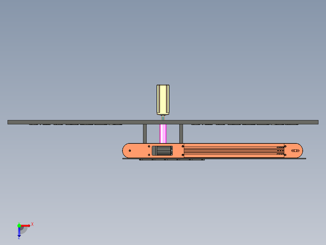 矩形搬运机构俯视图