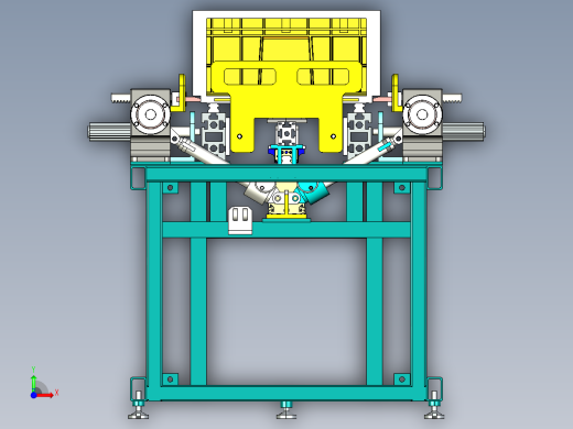 步进送料定位机构前视缩略图